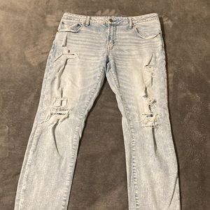 American Eagle Mens Distressed Ripped Jeans Size 36